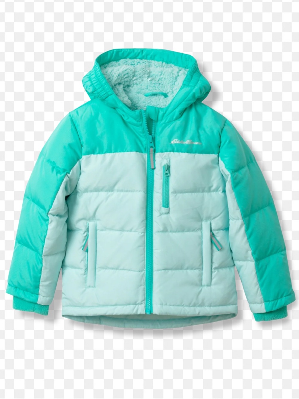 NWT Eddie Bauer Girls Classic Down Jacket in Paradise Blue